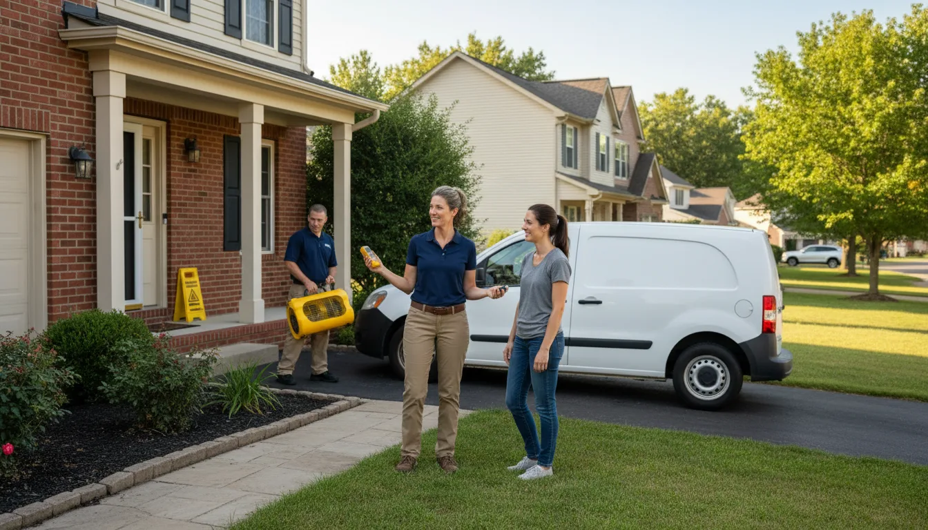 Residential water damage restoration in Little River, SC